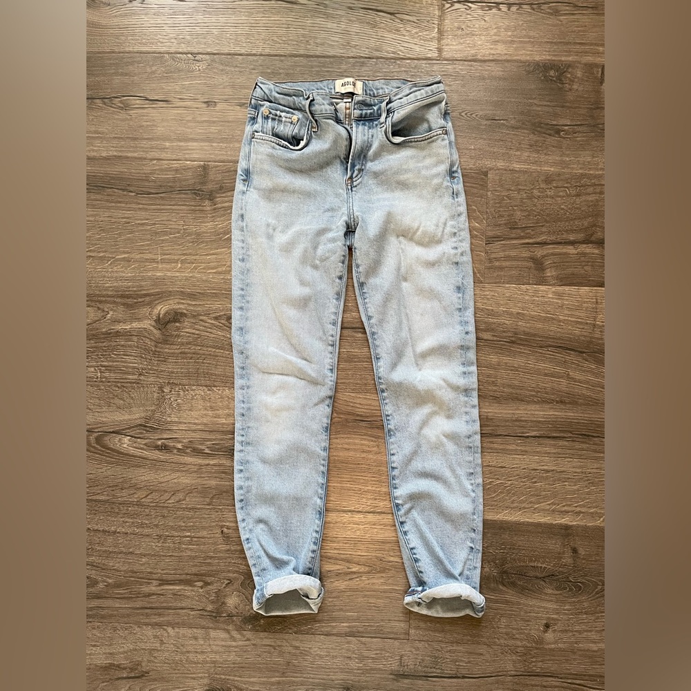 Agolde TONI Mid Rise Straight Leg Jeans - Size 25